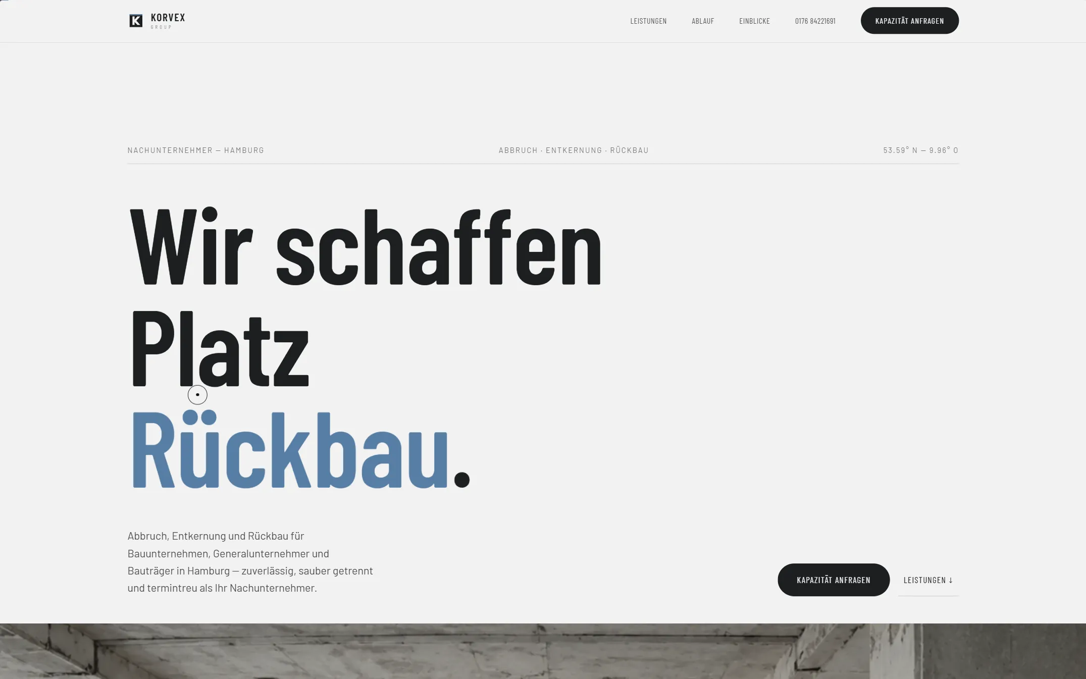 Website-Referenz: Korvex Group